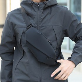 Resim Erkek Fitness Koşu Bel Çantası - Yüksek Kaliteli Esnek Çanta, Büyük Kapasiteli Minimalist Crossbody Çanta, Nefes Alabilir ve Sallanma Önleyici, Dört Renk Seçeneği 
