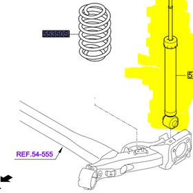 Resim Kia Rio Arka Amortisör Orjinal | 55310H8250 