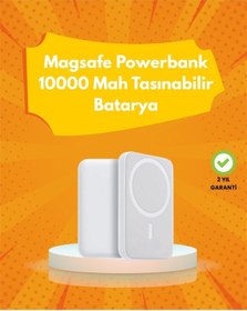 Resim Ultra Kompakt Ve Güçlü Magsafe Powerbank 10000 Mah İle Kablosuz Şarj Deneyimi Çok Renkli 