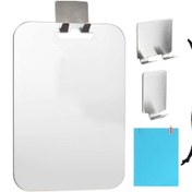 Resim Springsun Buharlanmayan Duş Aynası - Tıraş Askılı Taşınabilir Banyo & Seyahat Aynası 