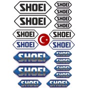 Resim Shoeı Kask Sticker Set A4 Kask Etiket 