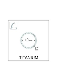 Resim Yüksek Kalite G23 Titanium Titanyum Halka Piercing Gümüş 