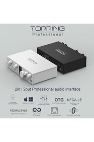 Resim AyrStore Professional E2x2 OTG | Black Yüksek Kalite USB-C Ses Kartı: 2-Giriş/2-Çıkış 24Bit/ 