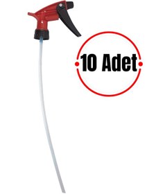 Resim 1 Lt Uyumlu Sprey Başlık - Kırmızı,dayanıklı Sprey Başlık 10 Adet 
