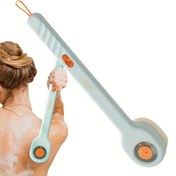 Resim 3 Renk Mevcut: Tek Biri Var Basın Tipi Uzun Saplı Banyo Fırçası, Yumuşak Kıl Arka Temizleme Fırçası Erkekler ve Kadınlar İçin, Su Yardımı Gerektirmez, Peeling Güzellik Aracı, Manuel İşletim, Pil Gerektirmez, Banyo Aksesuarları 