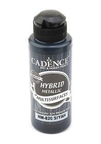 Resim Cadence Multisurface Hibrit Metalik Boya 120 Ml - Siyah Hm820 