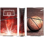 Resim Kt Grup Basketbol Playstation 5 Slim Kasa Dijital Versiyon Sticker Kaplama Seti 