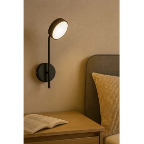 Resim Modern Siyah Beyaz LED Duvar Apliküri, Banyo, Mutfak ve Salon Için 