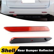 Resim Challenger Toyota Rav4 2021 Camry Sienna Venza İçin 2 Adet Kırmızı Arka Tampon Reflektör Kabuk 