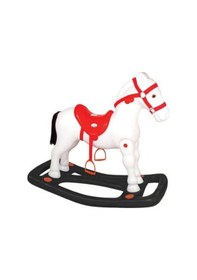 Resim Enhoş Büyük Sallanan At Beyaz 7205 