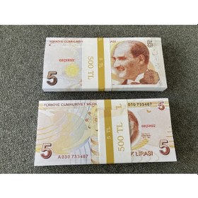Resim 100 Adet 5 Tl Geçersiz Saahte Düğün Dizi Film Paraları 