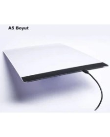 Resim Techtic (A5)LED Işıklı Çizim Tableti 3 Kademe Çizim Kopyalama Grafik Tableti 