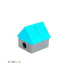Resim Ark Sevimli Ev Tasarımlı Hazneli Kalemtraş Karışık Renk 2 Adet 