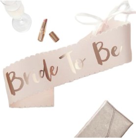 Resim PARTİ SEPETİ Rose Gold Bride To Be Kuşak 