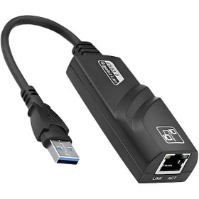 Resim Usb 3.0 To Ethernet Adaptör 10-100-1000 Mbps Lan Dönüştürücü Laptop Ve Pc İçin Yüksek Hızlı Rj45 Ağ Bağlantı Adaptörü 