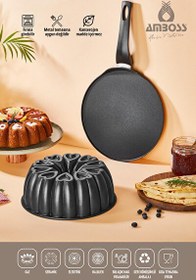 Resim Amboss Sweet 2 Parça Krep Tava - Kek Kalıbı 