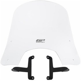 Resim GP Kompozit Scooter Universal Kısa Ön Cam Şeffaf 42 cm 