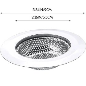 Resim Pileli Store Mutfak Su Lavabo Filtresi Örgü Süzgeç Paslanmaz Çelik 7.5 cm Çap 