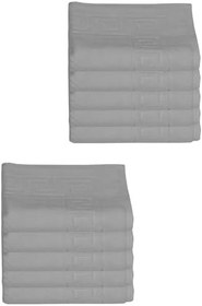 Resim 10 lu Otel Ayak Havlusu Bukle Ayak İzli 50x70 Cm Renkli 16/2 Avs 250 Gr Gri 