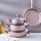 Resim Karaca Dream Biogranit 7 Parça Tencere Seti Rose 