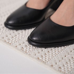 Resim TRENDELLA Josephine Kadın Mat Siyah Topuklu Ayakkabı 