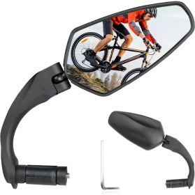 Resim Rectus Bisiklet Ayna E-Bıke Ayna 360°DÖNER Başlı Çok Fonksiyonlu 