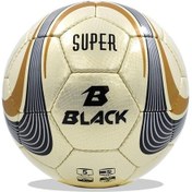 Resim Black Süper Futbol Topu Std Altın - Siyah 