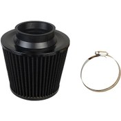 Resim Springsun 3" Evrensel Soğuk Hava Emiş Filtresi - Yeniden Yıkanabilir Alüminyum Konik Filtre Siyah 