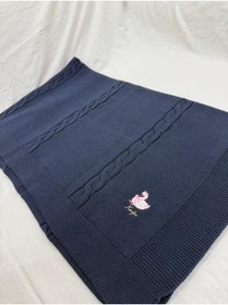 Resim belpa Kuğu Concept Triko Bebek Battaniyesi %100 Pamuklu,Saç Örgü Detaylı,Kız Bebek Erkek Bebek Battaniyesi,Kalın Triko Bebek Battaniyesi 