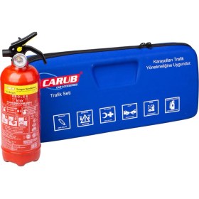 Resim Okularenkkat Araç Yangın Tüplü Trafik ve Ilk Yardım Seti Reflektör Halat - Yönetmeliğe Uygun 