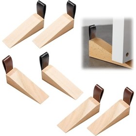 Resim Kapı Durdurucu Seti - 6 Parça - Kapı Durdurucu - İç Kapı İçin Kapı Durdurucu - Kaymaz - Kapı Kaması - Ahşap - Kapı Klipsi - Köpük - C 