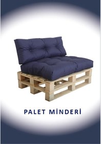 Resim Dekosoy Kış Bahçesi, Balkon Minderi, Oturma Ve Yer Minderi Iç Ve Dış Mekan Palet Minderi -lacivert Lacivert 