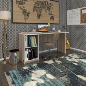 Resim Kenzlife ofis masası yoko ono crd sol 75*110*60 raflı dolap eşkenar bilgisayar çalışma masası 