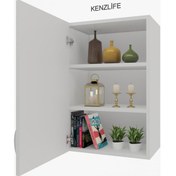 Resim Kenzlife mutfak dolabı irem 060x60x32 byz 2 raflı kapaklı 