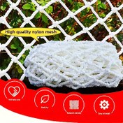 Resim 1 adet Bohem Tarzı Beyaz Naylon File - 1m x 8m, Tavukçuluk için Dayanıklı Kumaş, İç ve Dış Dekor, Merdiven ve Balkon Aksesuarları, Araba Kargo Bariyeri, Kedi Tırmalama, Bonus Bağlama İpi ile Ev Duvar Dekorasyonu, Tavuk Habitatı Malzemesi 