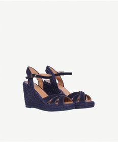 Resim Yargıcı Çapraz Bantlı Dolgu Süet Espadril 26ykay4033x 004 Lacivert 