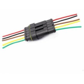 Resim 5 Pin Kablolu Su Geçirmez Konnektör Takımı 