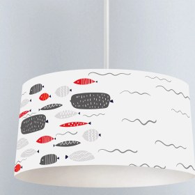 Resim instababyrooms Çocuk Odası Dijital Baskılı Dekoratif Sarkıt Avize Model 1407 