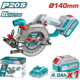 Resim Total Tslı14021 P20S Li-Ion 20V 4.0Ah Akülü Daire Testere 