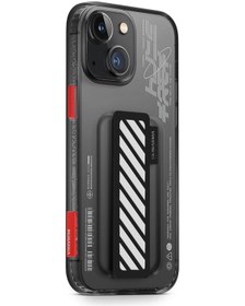 Resim İphone 14 Plus Uyumlu Kılıf Skinarma Şeffaf Desenli Kaze Kapak 