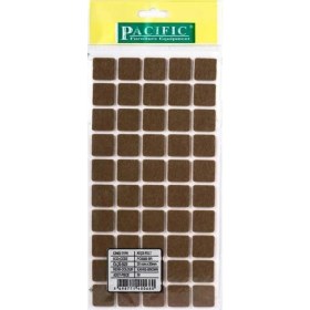Resim Hamadex 20×20 mm Yapışkanlı Kare Keçe Mobilya Ayağı Koruyucu – 50'li Paket (Masa, Sandalye, Koltuk, Sehpa, Zemin Koruyucu ve Gürültü Önleyici Kare Keçe) 