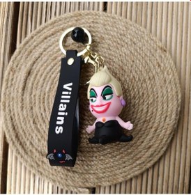 Resim Cadılar Bayramı Kötü Karakter Ursula Silikon Anahtarlık Çanta Süsü Oyuncak 