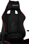 Resim XMAX / Rio Pus Balerion Terletmez Kadife Kumaş Siyah Gaming Oyuncu Koltuğu / 120 Kg Taşır 
