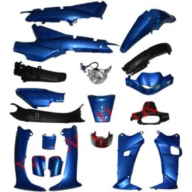 Resim Cub Çelik Kaporta Seti- Mavi Far- Stop Dahil 21 Parça 