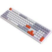 Resim Cbtx Hxsj V300 108 Tuşlu Rgb Kablolu Mekanik Oyuncu Klavyesi 