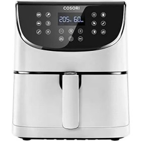 Resim Esmo Home Cosorı Airfryer 100 Tarif Yemek Kitabı, 1700-WATT Max Xxl 5,5 L Dijital Dokunmatik Hava Fritözleri 11 Ön Ayarlı Fırın, Yağsız Sıcak Ocak, Yapışmaz Sepet, Beyaz 