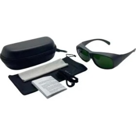 Resim LAZER KORUYUCU GÖZLÜK 900-1100NM OD8+ YEŞİL RENK 