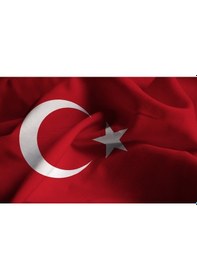 Resim 100X150Cm Alpaka Türk Bayrağı 