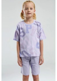 Resim U.S. Polo Assn. Kız Çocuk Bermuda Takım - Lila Lila 