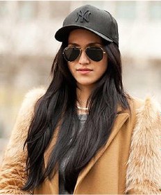 Resim Unisex Siyah Renk Siyah Logo Beyzbol Ny New York Şapka - Unisex Siyah 
